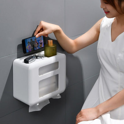 Multifunction Toilet Paper Holder Waterproof Dust-proof Paper Towel