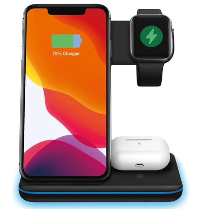 Ninja 15W 3 in 1 Fast Wireless Charging Station for Mobile Phones