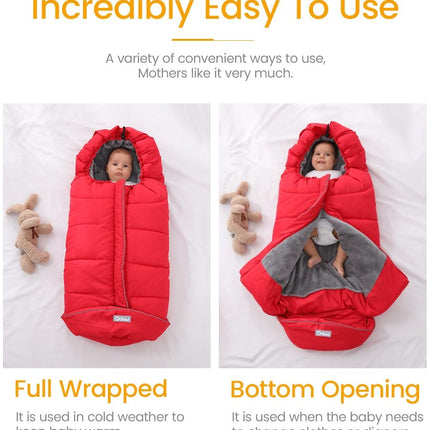 Universal Baby Stroller Footmuff Winter Baby Sleeping Bags Newborn