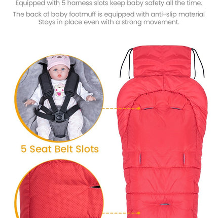 Universal Baby Stroller Footmuff Winter Baby Sleeping Bags Newborn