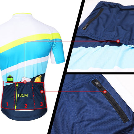 Men Short Sleeves Cycling Jersey Quick Dry MTB Jersey Mountain Bicycle