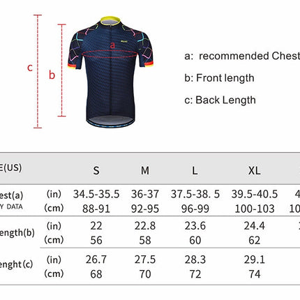 Men Short Sleeves Cycling Jersey Quick Dry MTB Jersey Mountain Bicycle