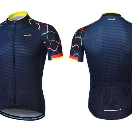 Men Short Sleeves Cycling Jersey Quick Dry MTB Jersey Mountain Bicycle