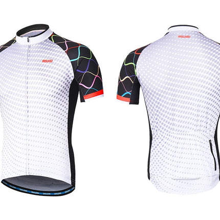 Men Short Sleeves Cycling Jersey Quick Dry MTB Jersey Mountain Bicycle