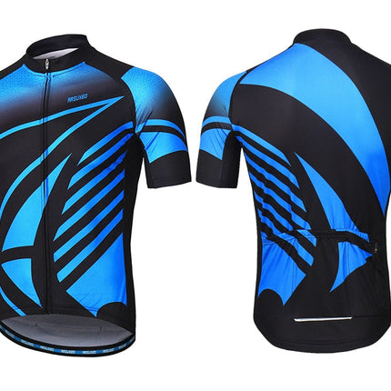 Men Short Sleeves Cycling Jersey Quick Dry MTB Jersey Mountain Bicycle