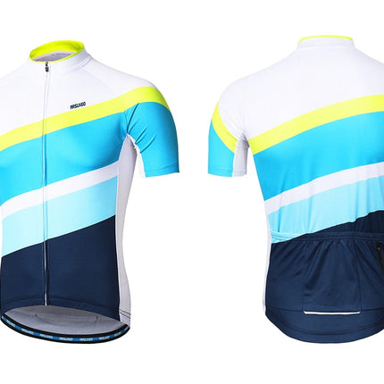 Men Short Sleeves Cycling Jersey Quick Dry MTB Jersey Mountain Bicycle