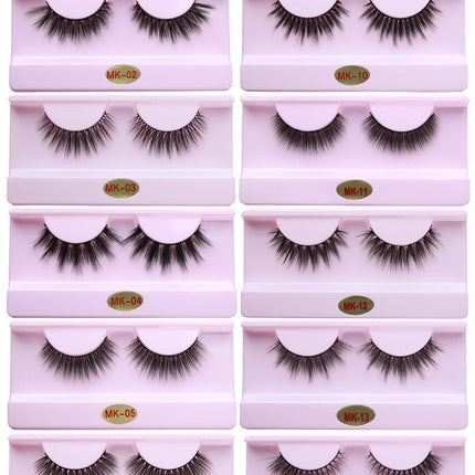 Mink Lashes Wholesale Luxury Dramatic Cruelty 3D Eyelashes Set Faux