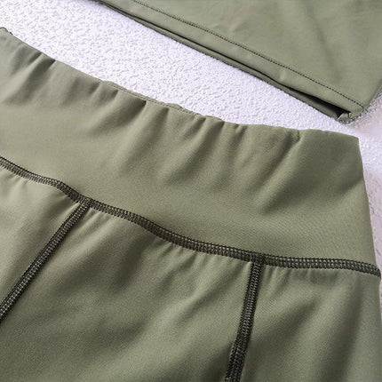 Sportwear Women Yoga Sets Fitness Wear 2peice Suits High Waist Legging