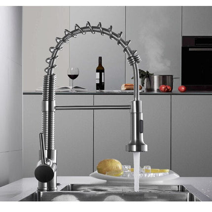 Kitchen Faucets Brushed Nickel Faucets for Kitchen Sink Pull Down