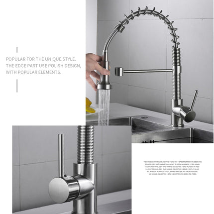 Kitchen Faucets Brushed Nickel Faucets for Kitchen Sink Pull Down