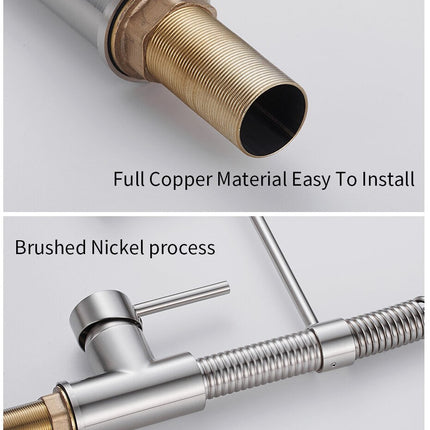 Kitchen Faucets Brushed Nickel Faucets for Kitchen Sink Pull Down