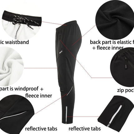 Men Winter Cycling Jacket Set Windproof Waterproof Thermal Sportswear