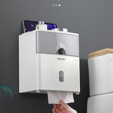 Multifunction Toilet Paper Holder Waterproof Toilet Tissue Storage Box