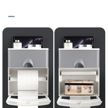 Multifunction Toilet Paper Holder Waterproof Toilet Tissue Storage Box