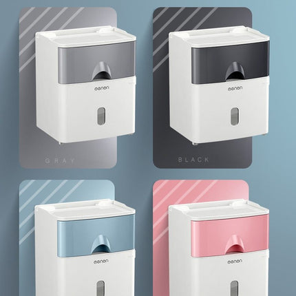 Multifunction Toilet Paper Holder Waterproof Toilet Tissue Storage Box