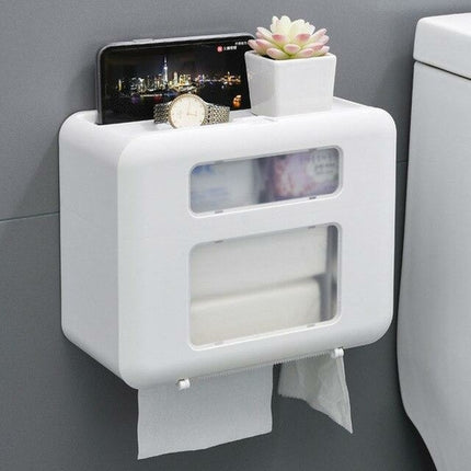 Multifunction Toilet Paper Holder Waterproof Dust-proof Paper Towel
