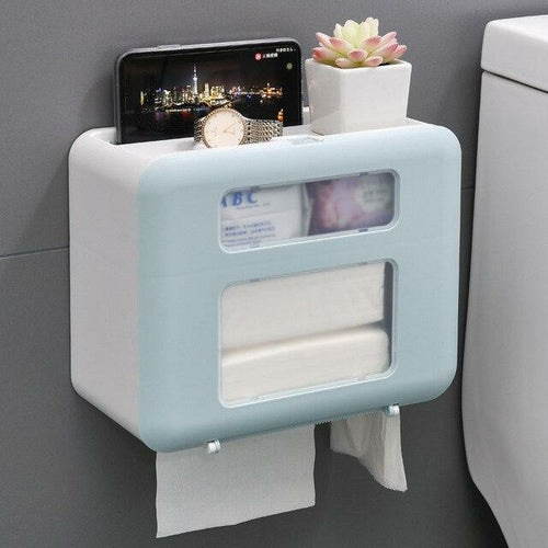 Multifunction Toilet Paper Holder Waterproof Dust-proof Paper Towel