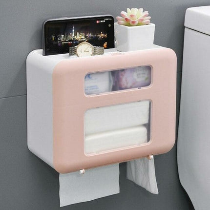 Multifunction Toilet Paper Holder Waterproof Dust-proof Paper Towel