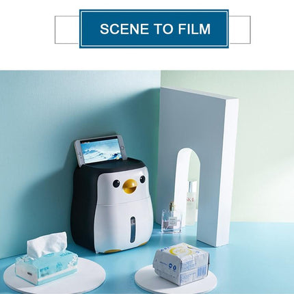 Creative Penguin Toilet Roll Paper Holder Waterproof Wall Mounted