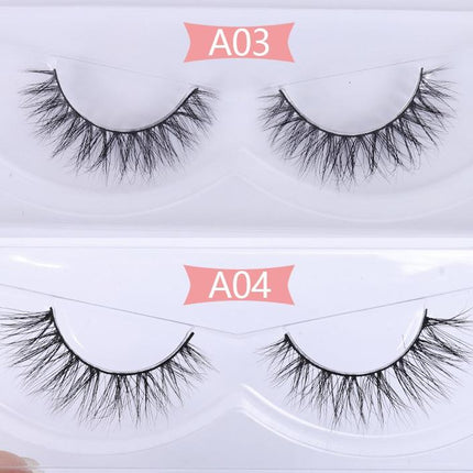30 Pairs Wholesale No Box Mink Lashes Bulk Natural Hand Made Cruelty