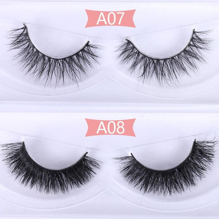 30 Pairs Wholesale No Box Mink Lashes Bulk Natural Hand Made Cruelty