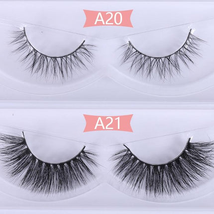 30 Pairs Wholesale No Box Mink Lashes Bulk Natural Hand Made Cruelty