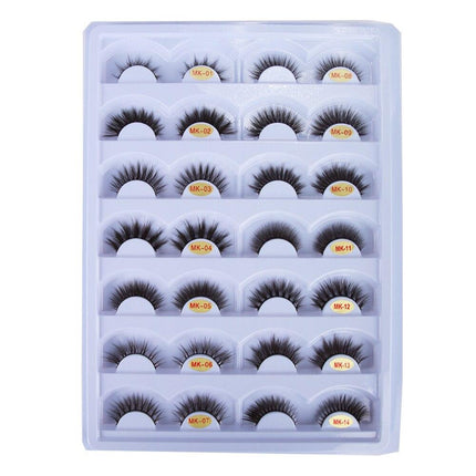 Wholesale Eyelashes 10/30/50/100 Pairs Faux Mink Lashes Natural False