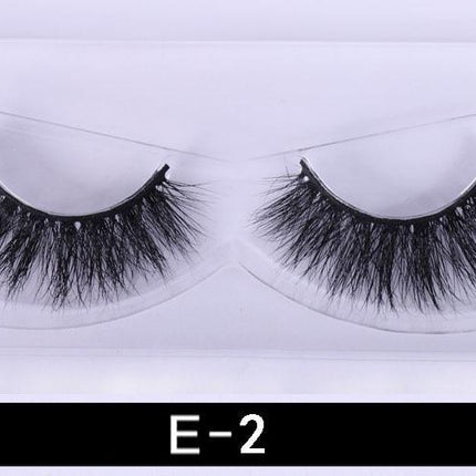 1Pair 3D Mink Eyelashes Natural Wispy Fluffy Dramatic Volume Mink