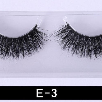 1Pair 3D Mink Eyelashes Natural Wispy Fluffy Dramatic Volume Mink