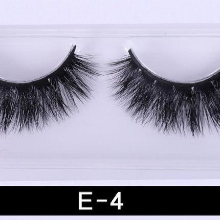1Pair 3D Mink Eyelashes Natural Wispy Fluffy Dramatic Volume Mink