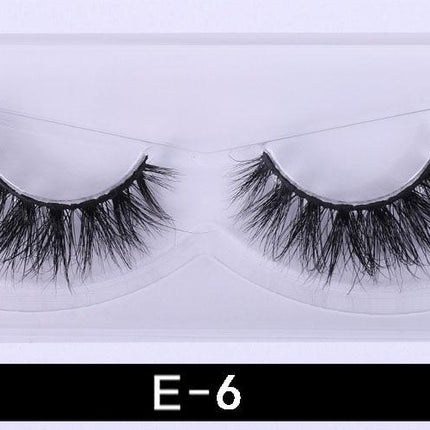 1Pair 3D Mink Eyelashes Natural Wispy Fluffy Dramatic Volume Mink