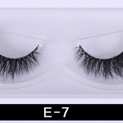 1Pair 3D Mink Eyelashes Natural Wispy Fluffy Dramatic Volume Mink