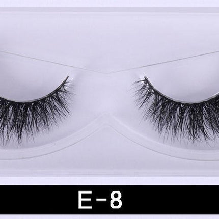 1Pair 3D Mink Eyelashes Natural Wispy Fluffy Dramatic Volume Mink