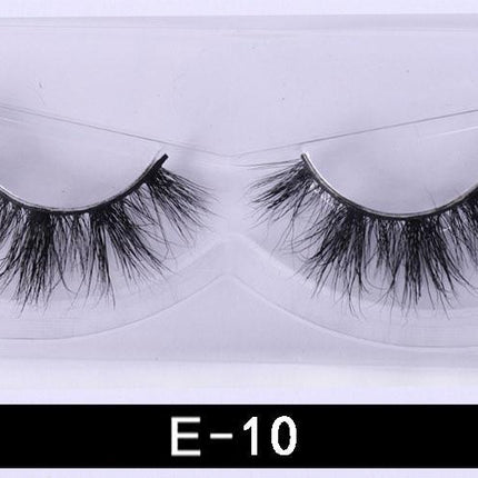 1Pair 3D Mink Eyelashes Natural Wispy Fluffy Dramatic Volume Mink