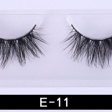 1Pair 3D Mink Eyelashes Natural Wispy Fluffy Dramatic Volume Mink