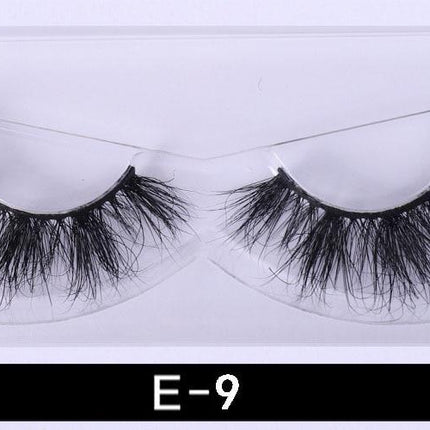 1Pair 3D Mink Eyelashes Natural Wispy Fluffy Dramatic Volume Mink
