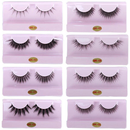 30 Pairs Wholesale 3D Mink Lashes Eyelash Makeup Brush Natural Soft
