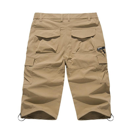 Summer Quick Dry Capri Pants Men's Lightweight Straight Fashion Casual