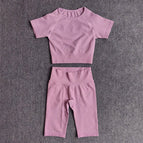 S(45-55KG) / ShirtsShortsPurple 2