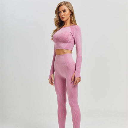 2/3/5PCS Seamless Women Yoga Set Workout Sportswear Gym Clothing