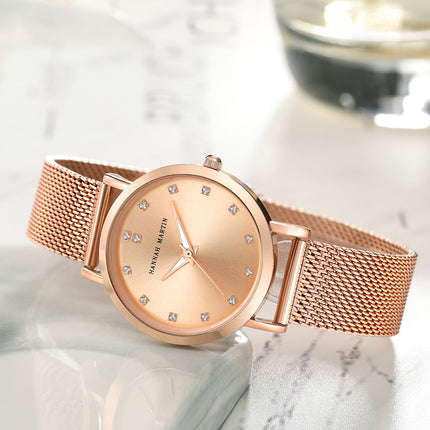 Quartz Movement High Quality Ladies Watches Stainless Steel Mesh Strap