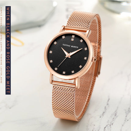 Quartz Movement High Quality Ladies Watches Stainless Steel Mesh Strap