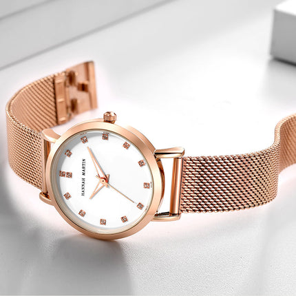 Quartz Movement High Quality Ladies Watches Stainless Steel Mesh Strap