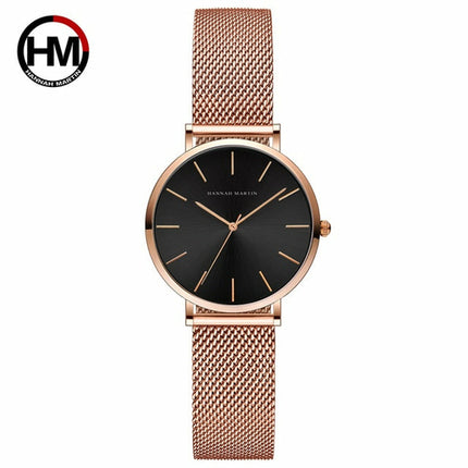 Quartz Movement High Quality Ladies Watches Stainless Steel Mesh Strap