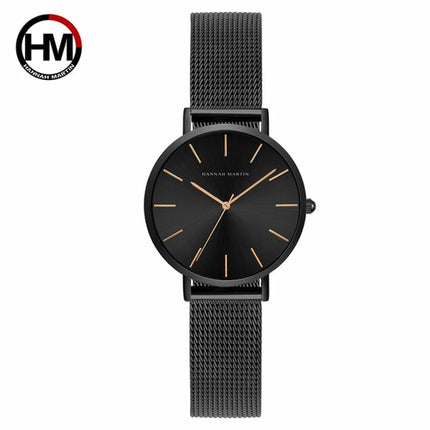 Quartz Movement High Quality Ladies Watches Stainless Steel Mesh Strap
