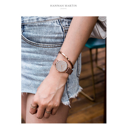 Women watch Japanese quartz top brand Luxury Waterproof Simple Casual