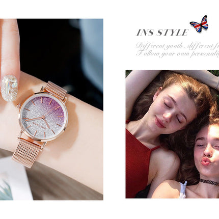 Women watch Japanese quartz top brand Luxury Waterproof Simple Casual