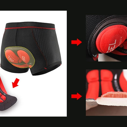 Upgrade Cycling Underwear Pro 3D Gel Pad Mountain Bike MTB Shorts