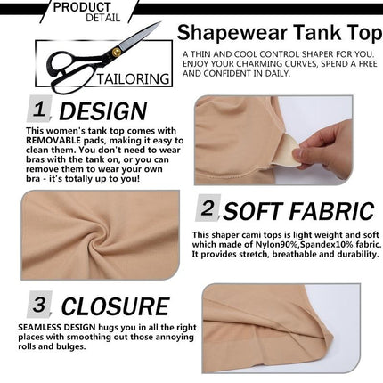 Tank Tops for Women with Built in Bra Shelf Bra Casual Wide Strap