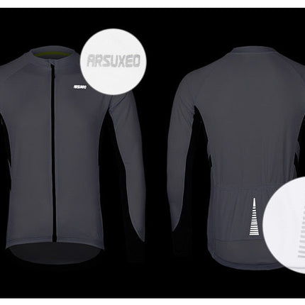 Men Long Sleeve Cycling Jersey Quick Dry Bicycle Shirts  Mountain Bike